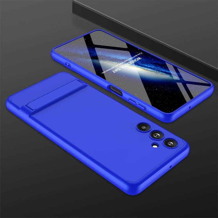 Blue Three-Stage Splicing PC Phone Case for Samsung Galaxy F54 GKK