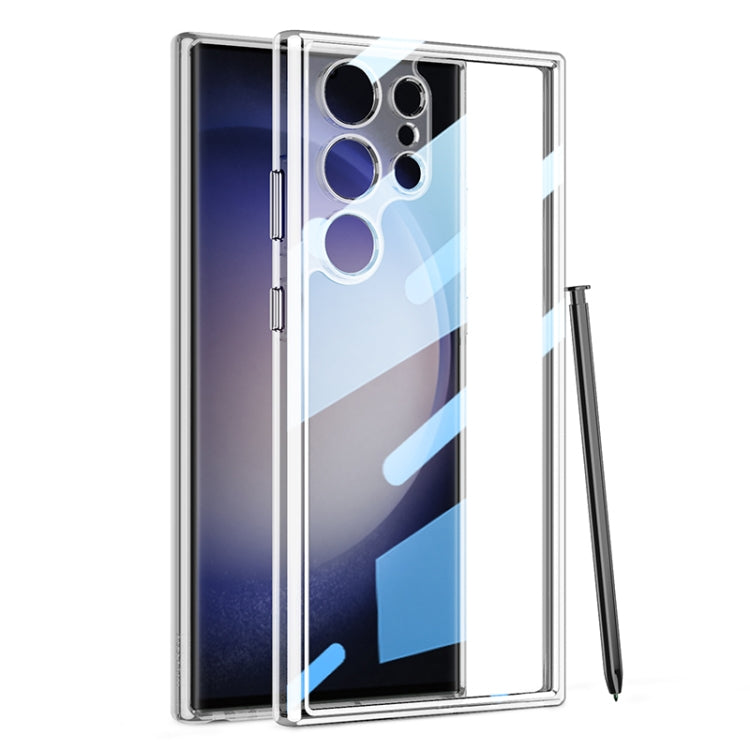 GKK Space Frame Transparent PC+TPU Phone Case for Samsung Galaxy S23 Ultra 5G