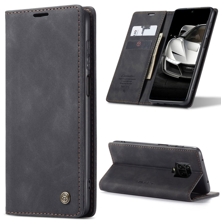 For Xiaomi Redmi Note 9 Series Multifunctional Horizontal Flip Leather Case - Black