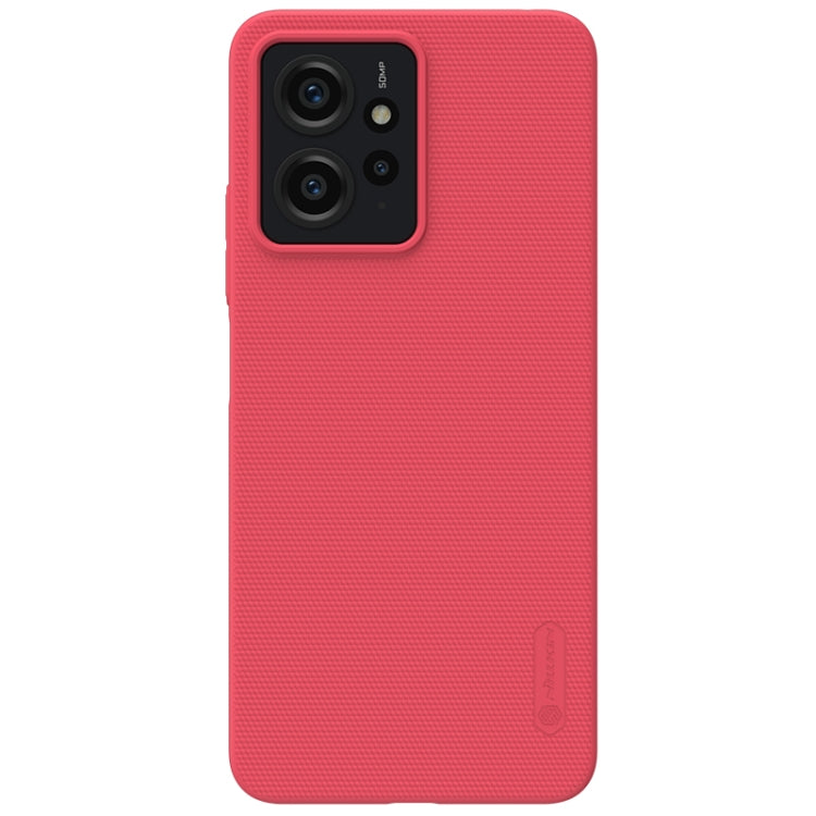 Red NILLKIN Frosted PC Phone Case for Xiaomi Redmi Note 12 4G Global