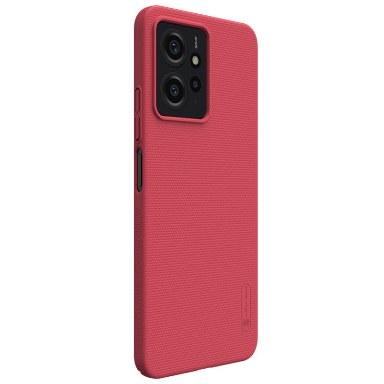 Red NILLKIN Frosted PC Phone Case for Xiaomi Redmi Note 12 4G Global