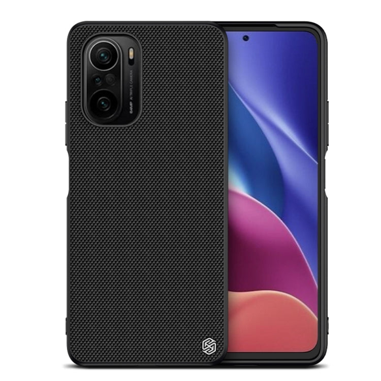 NILLKIN Shockproof TPU + PC Textured Phone Case for Xiaomi Redmi K40/K40 Pro/K40 Pro+ (Black)