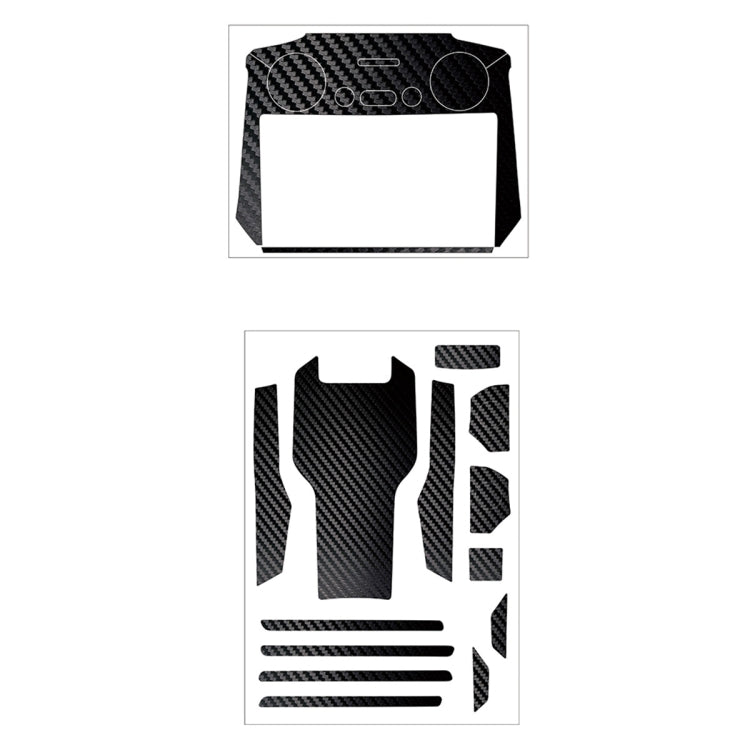 Stylish Black Grain Decorative Stickers Set for DJI Mavic 3 Pro / RC Sunnylife Drone Body Remote Control