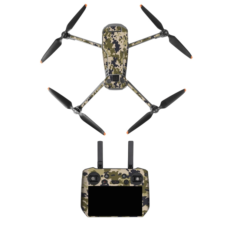 Sunnylife Green Camo Decorative Stickers Set for DJI Mavic 3 Pro / RC Pro