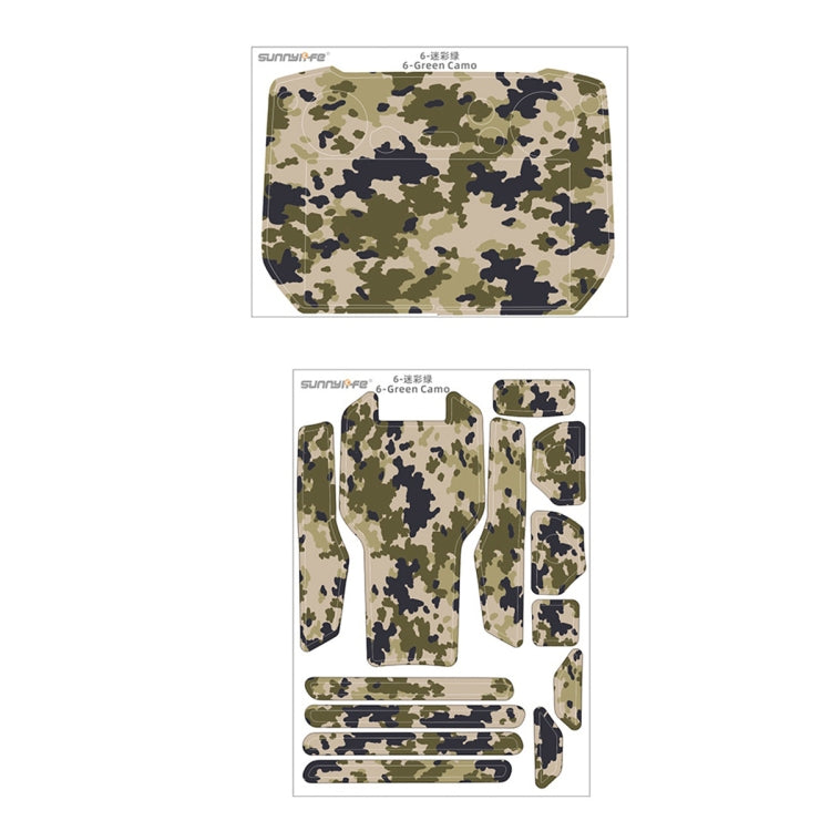 Sunnylife Green Camo Decorative Stickers Set for DJI Mavic 3 Pro / RC Pro