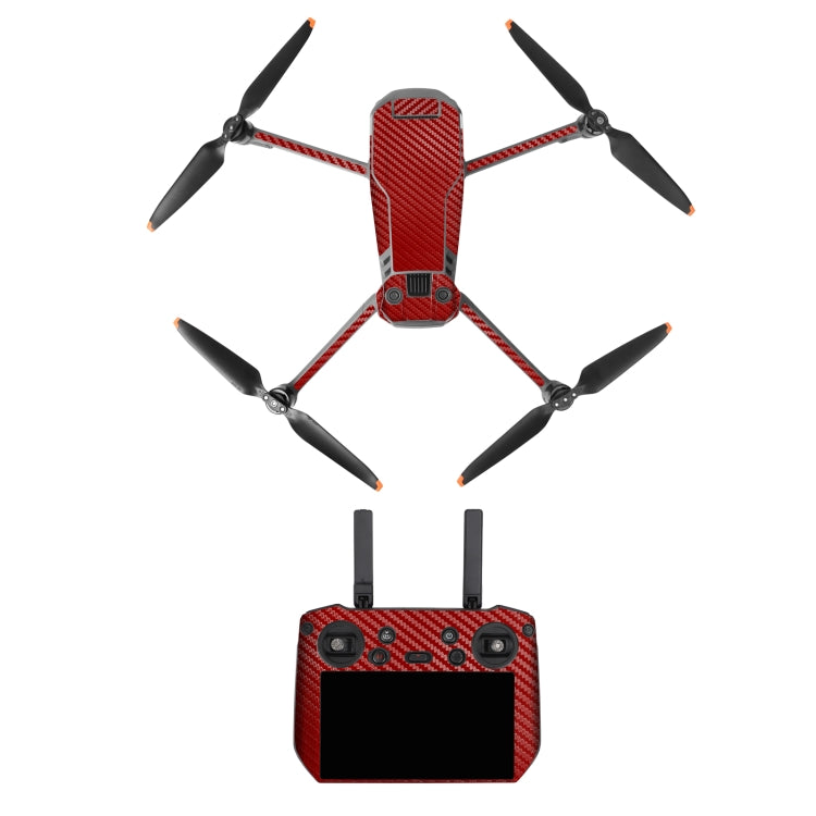 Sunnylife Red Grain Decorative Stickers Set for DJI Mavic 3 Pro / RC Pro