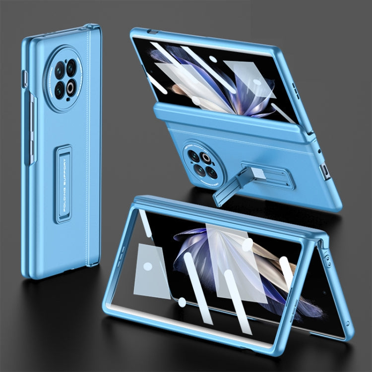Vivo X Fold2 GKK Integrated Fold Hinge Full Coverage Phone Case with Holder (Blue)