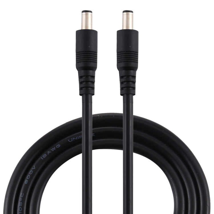 8A DC Power Plug Male to Male Adapter Connector Cable - Black