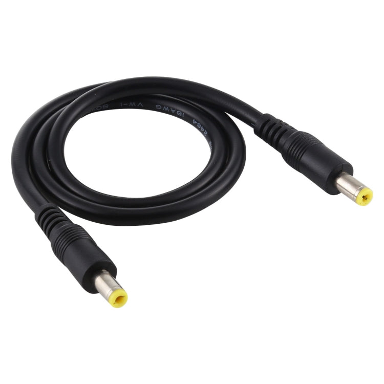 Male to Male DC Power Plug Adapter Cable 5.5 x 2.5mm, 1.5m Length (Black)