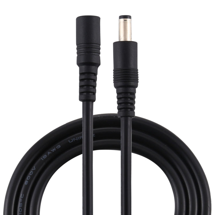 8A 5.5 x 2.1mm DC Power Extension Cable with Female to Male Connectors (Black)