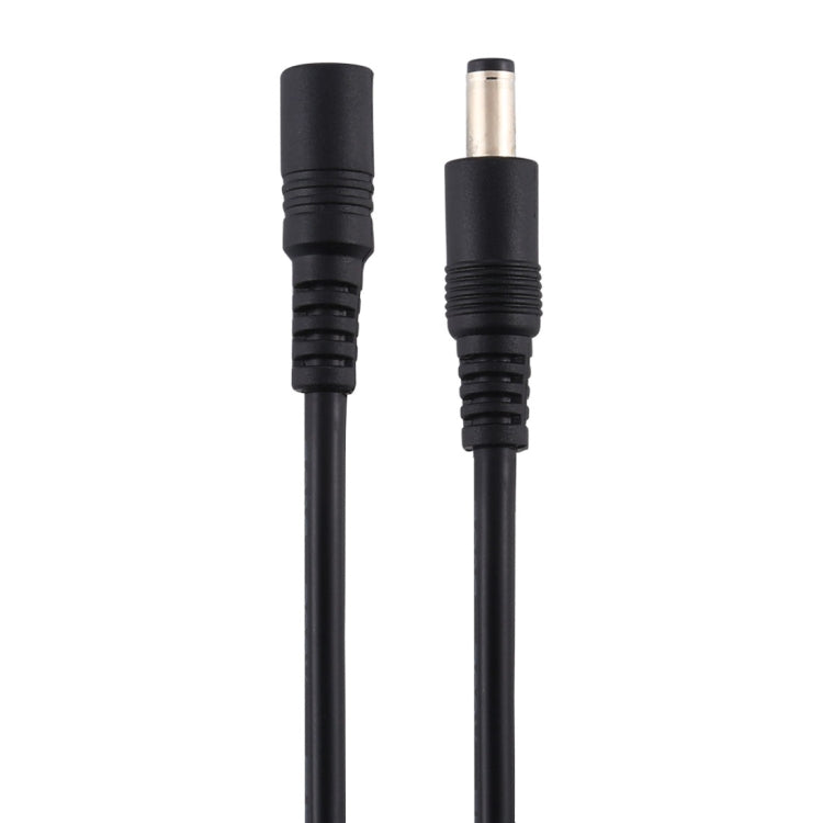 8A 5.5 x 2.1mm Female to Male DC Power Extension Cable - Black