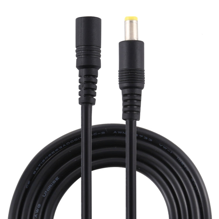 8A 5.5 x 2.5mm Female to Male DC Power Extension Cable - 5m (Black)