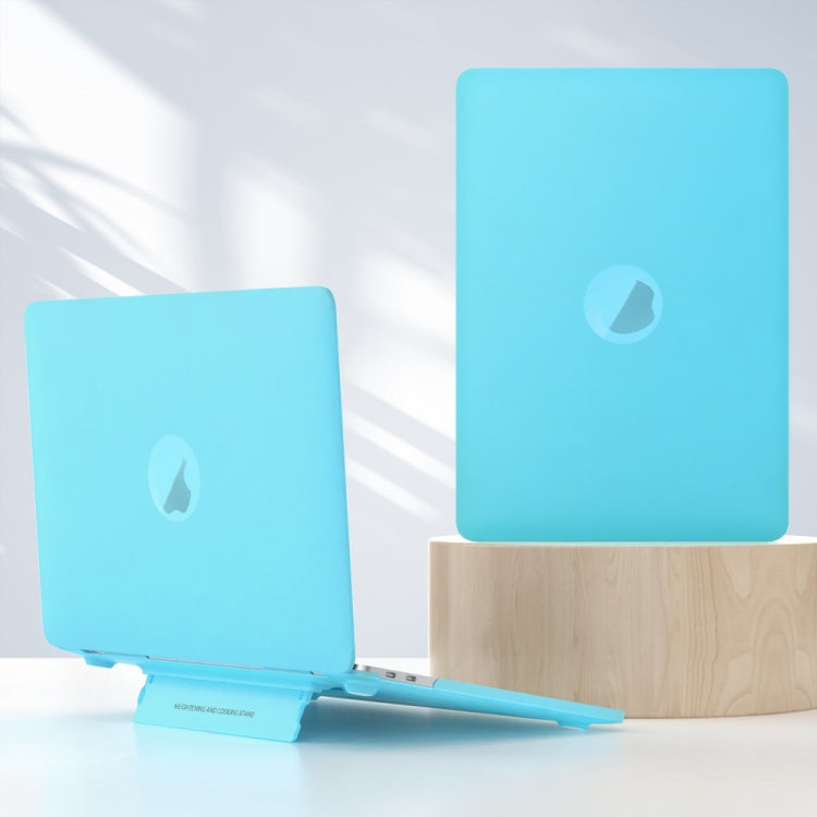 Blue Frosted Translucent Laptop Protective Case for Macbook Pro 14 A2442 / A2779