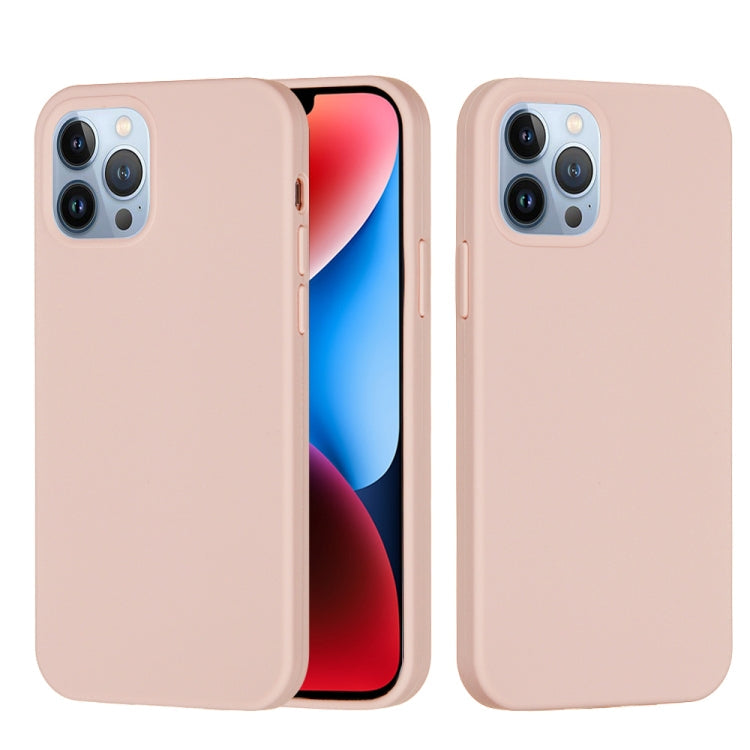 Sand Pink Silicone Phone Case for iPhone 15 Pro Max