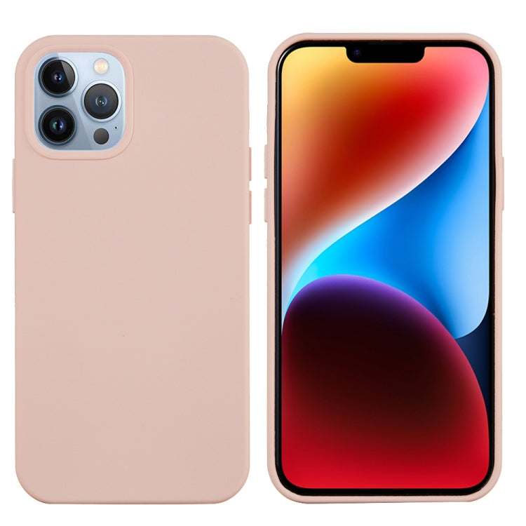 Sand Pink Silicone Phone Case for iPhone 15 Pro Max