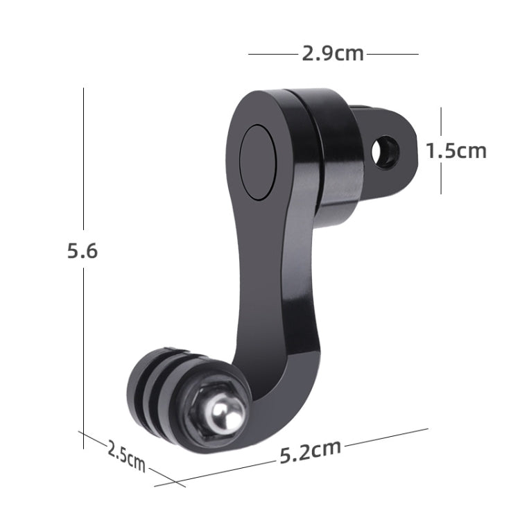360 Degree Rotation J-Hook Buckle Mount Adapter (Black)