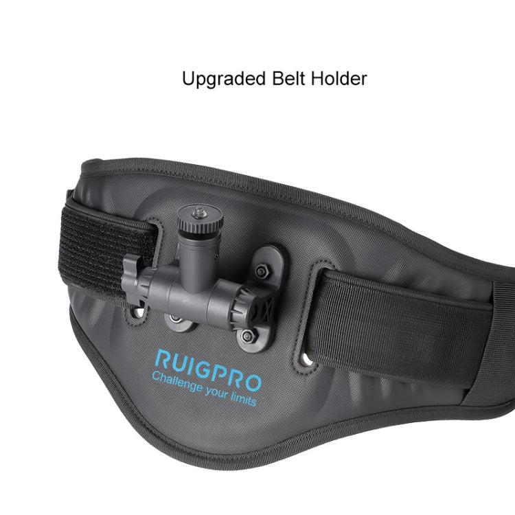 RUIGPRO Waist Belt Mount Strap With Phone Clamp & Selfie Stick - Hands-Free Outdoor Camera Mount