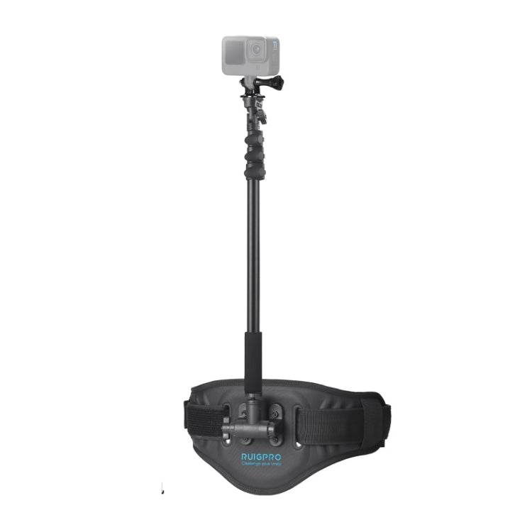 Hands-Free Camera Waist Belt Mount with Selfie Stick