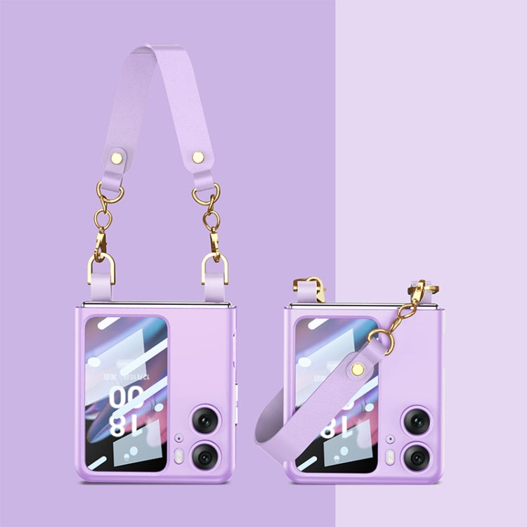 OPPO Find N2 Flip GKK Ultra-thin Handbag Phone Case (Purple)