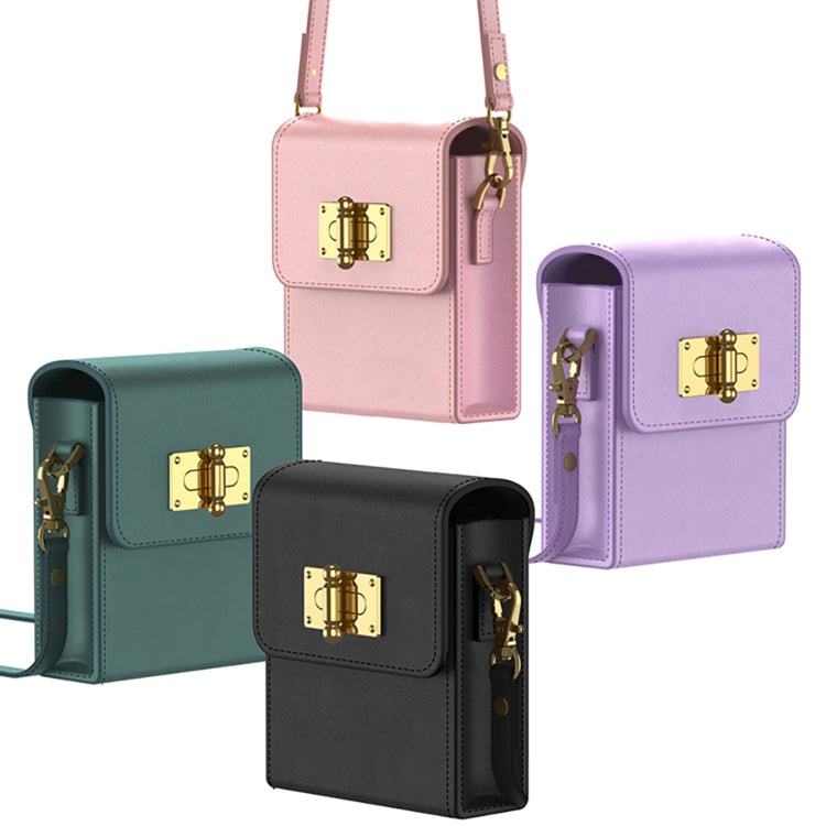 GKK Mini Backpack Slim Phone Case with Ring for Samsung Galaxy Z Flip4 - Purple