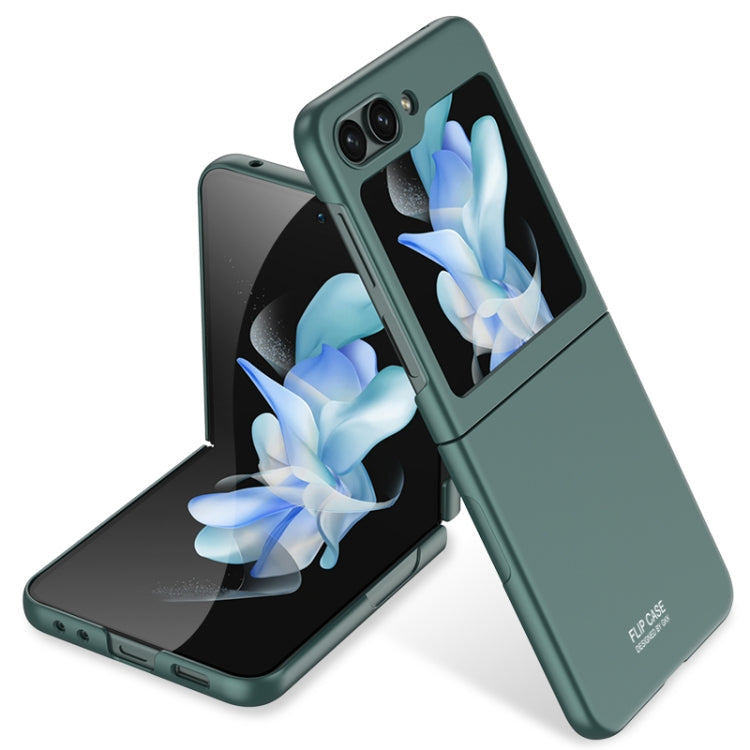 Ultra-Thin Durable Full Coverage Case for Samsung Galaxy Z Flip5 G (Dark Night Green)
