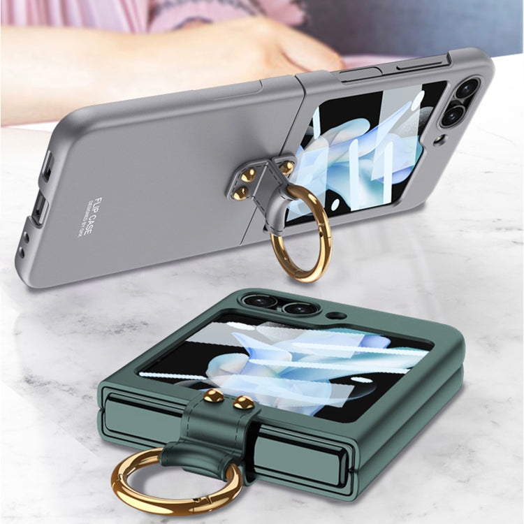 GKK Ultra-thin PC Full Coverage Phone Case for Samsung Galaxy Z Flip5 - Grey