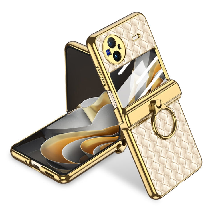 Champagne Gold Phone Case with Stand for vivo X Flip