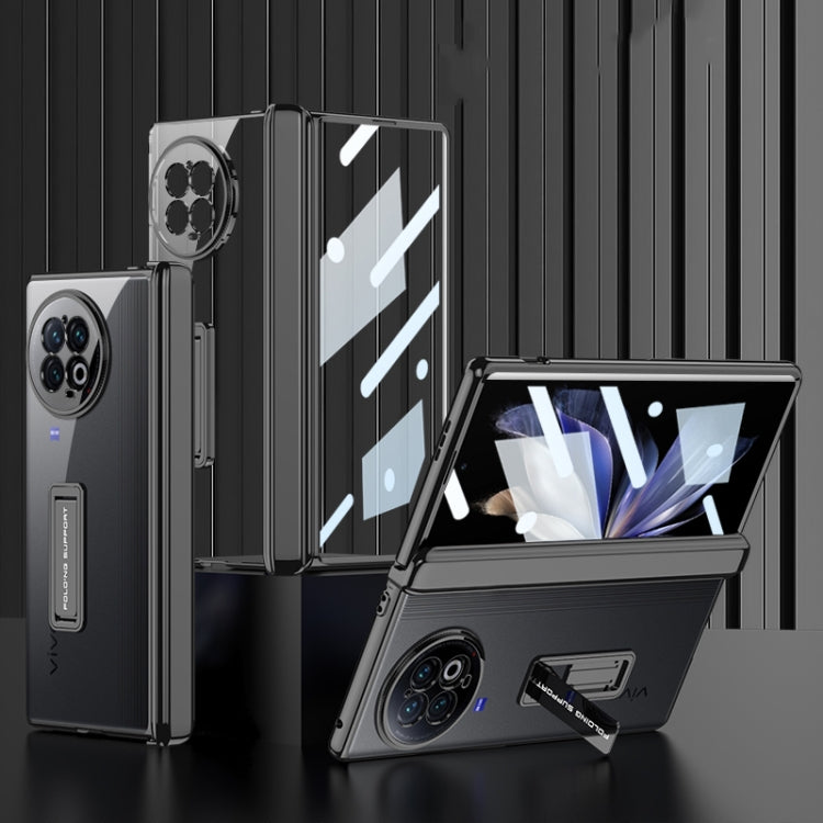 GKK Integrated Folding Hinge Phone Case with Holder for vivo X Fold2 (Black)
