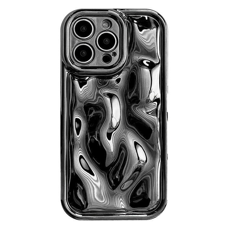 Electroplating Meteorite Texture TPU Phone Case for iPhone 12 Pro Max (Black)