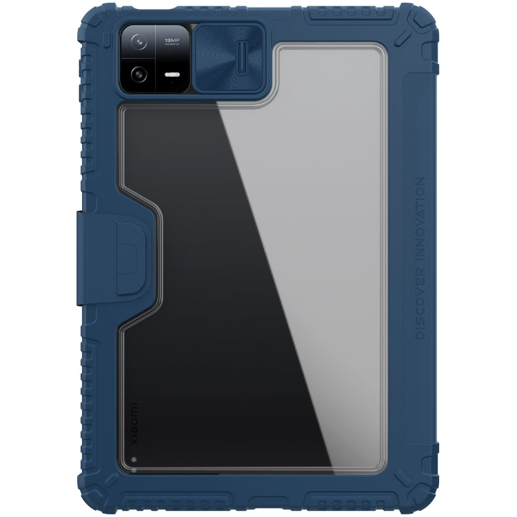 NILLKIN Bumper Pro Camshield Tablet Leather Case for Xiaomi Pad 6/Pad 6 Pro (Blue)