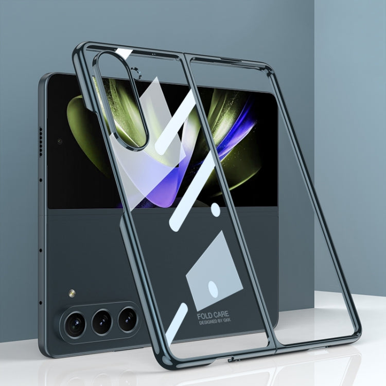 GKK Phantom Electroplating Full Coverage Phone Case for Samsung Galaxy Z Fold5 (Green)