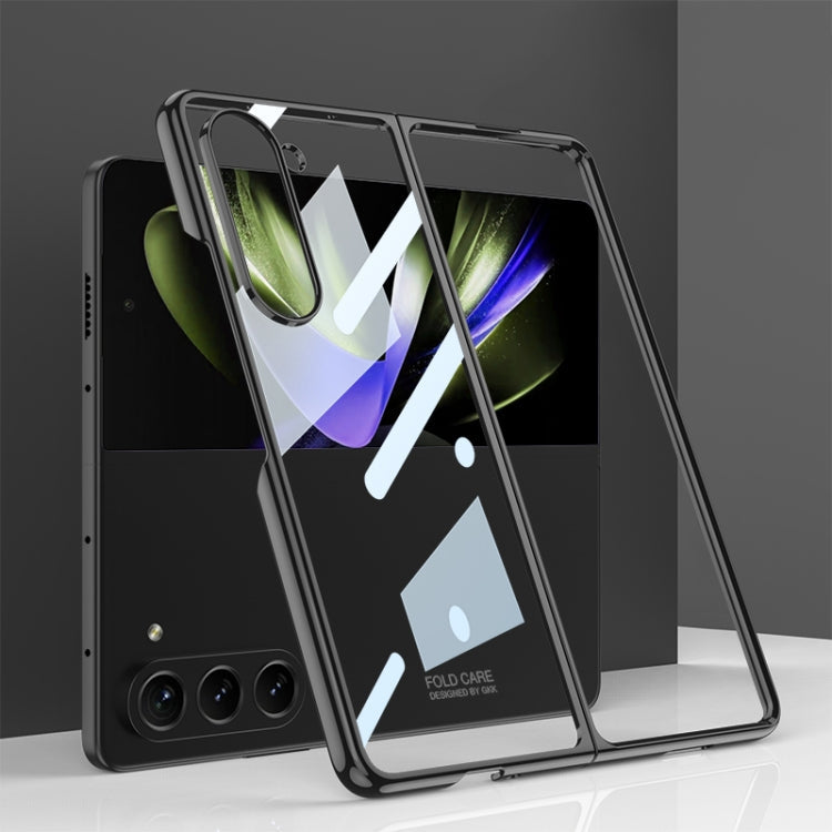 GKK Phantom Electroplating Full Coverage Phone Case for Samsung Galaxy Z Fold5 (Black)