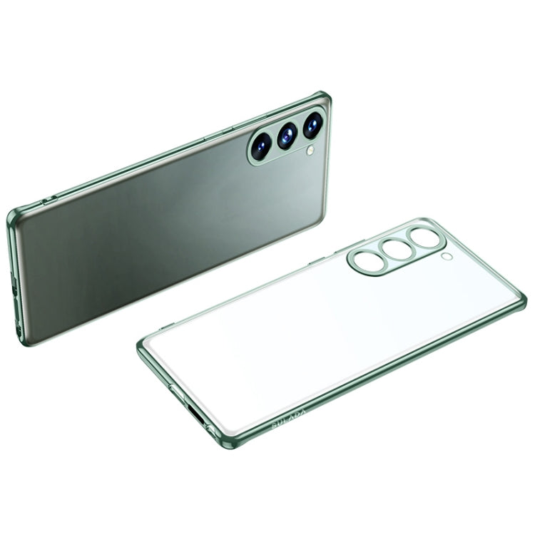 SULADA Electroplating Frosted TPU Phone Case for Samsung Galaxy S23+ 5G - Green