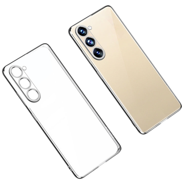 SULADA Shockproof TPU Transparent Phone Case for Samsung Galaxy S23+ 5G (Silver)