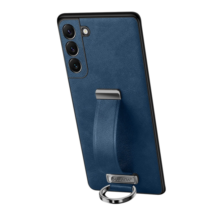 SULADA Blue Leather Texture Shockproof Phone Case for Samsung Galaxy S23 5G