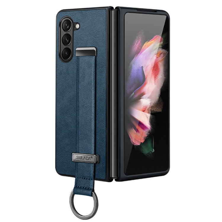SULADA Shockproof Blue PU Leather Case for Samsung Galaxy Z Fold5