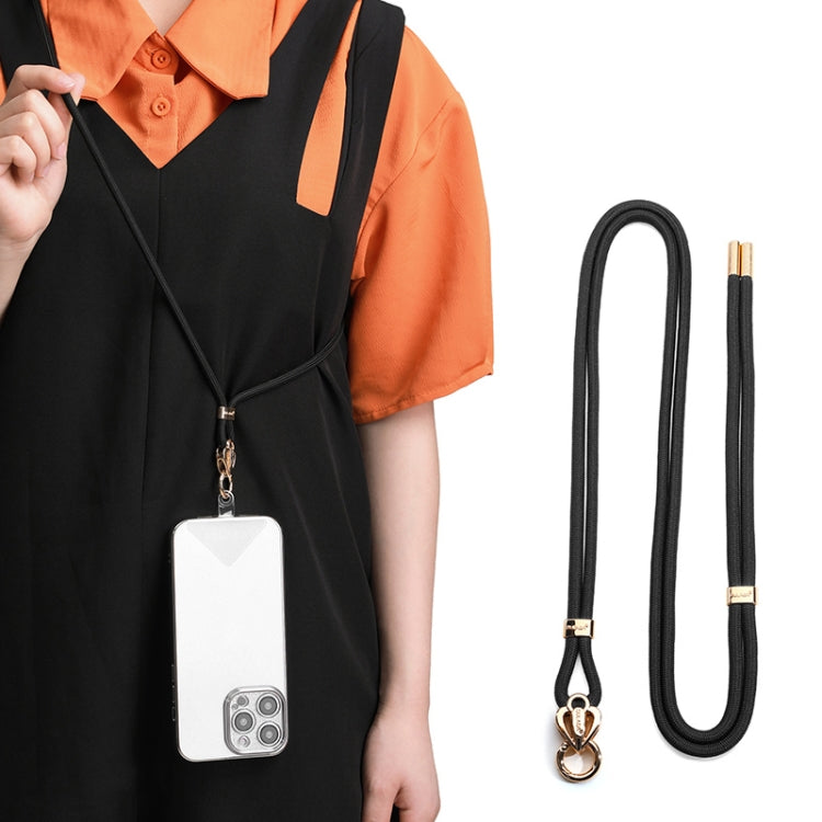 Universal Love Lanyard with Adjustable Length and Secure Lock (Black)