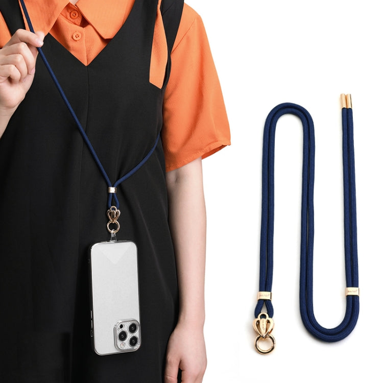 Universal Mobile Phone Love Lanyard with Adjustable Length and Secure Lock (Blue)