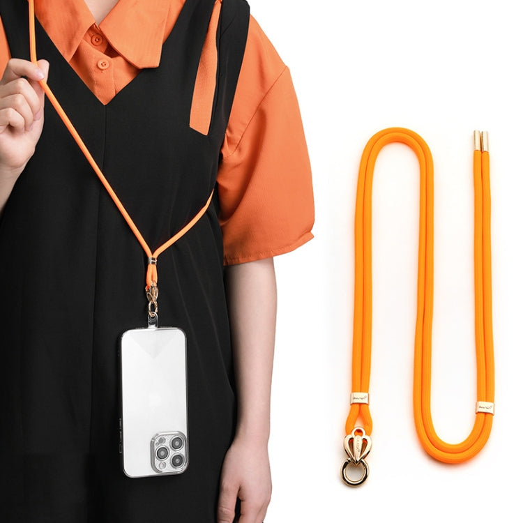 SULADA Multifunctional Universal Mobile Phone Love Lanyard in Orange with Adjustable Length