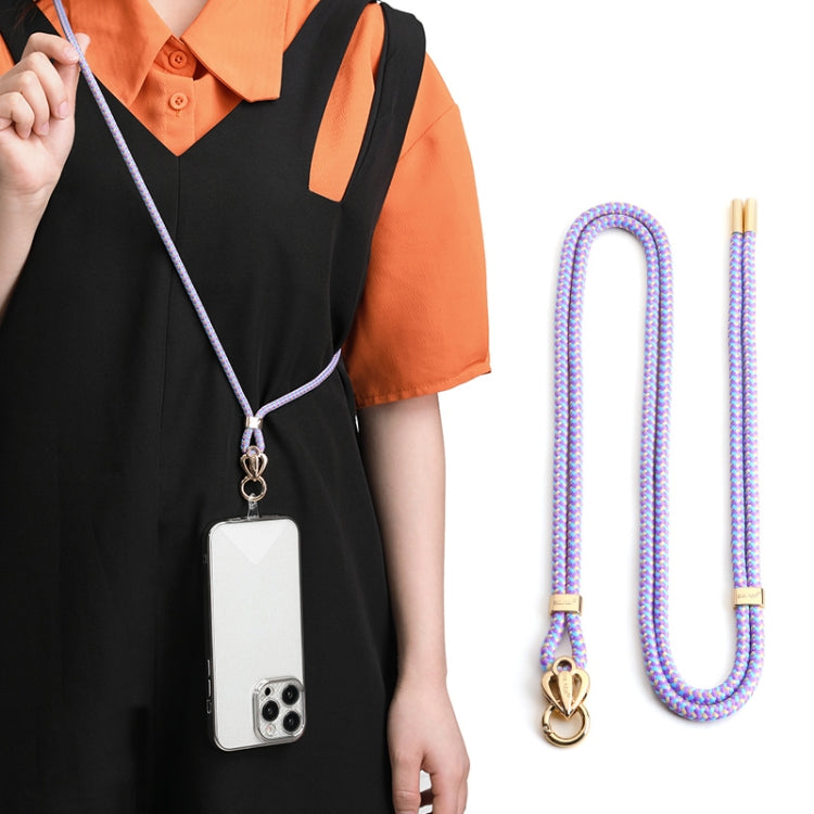 Universal Purple Braid Mobile Phone Love Lanyard
