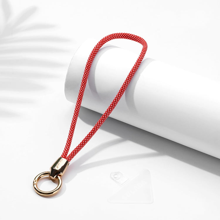 Universal Mobile Phone Wrist Lanyard with Adjustable Length and Safety Buckle (Red White)