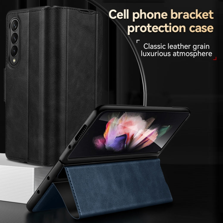 SULADA Green Leather Flip Phone Case for Samsung Galaxy Z Fold2/W21 - Magnetic Snap Closure