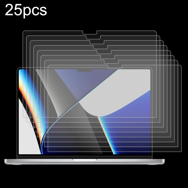14.2-inch MacBook Pro A2442/A2779 9H Tempered Glass Screen Protector - Pack of 25