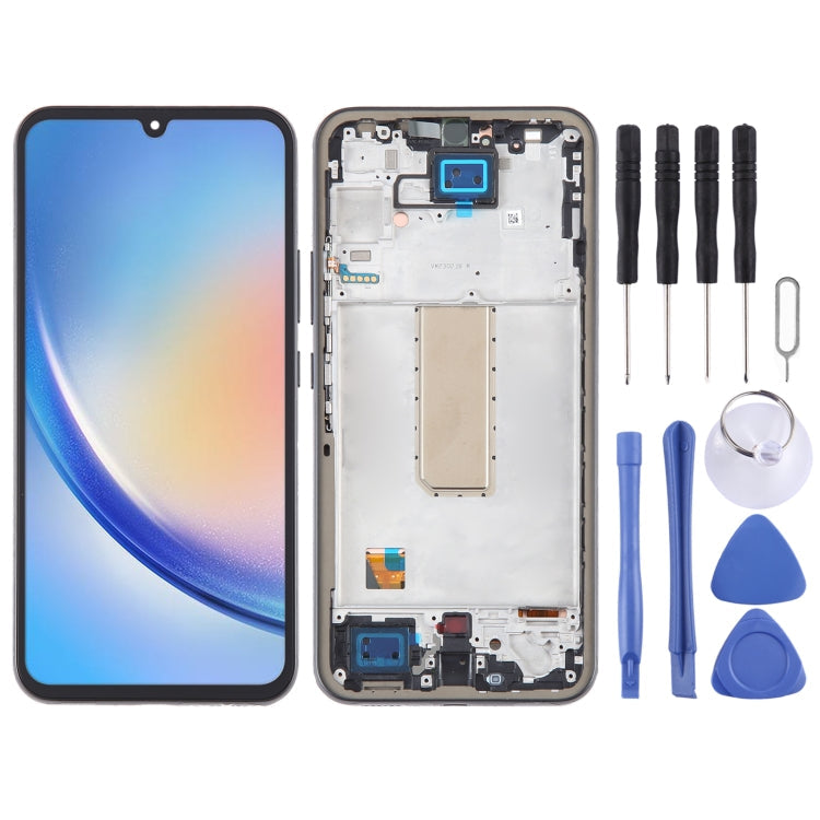 Samsung Galaxy A34 SM-A346B LCD Screen with Digitizer and Frame Assembly