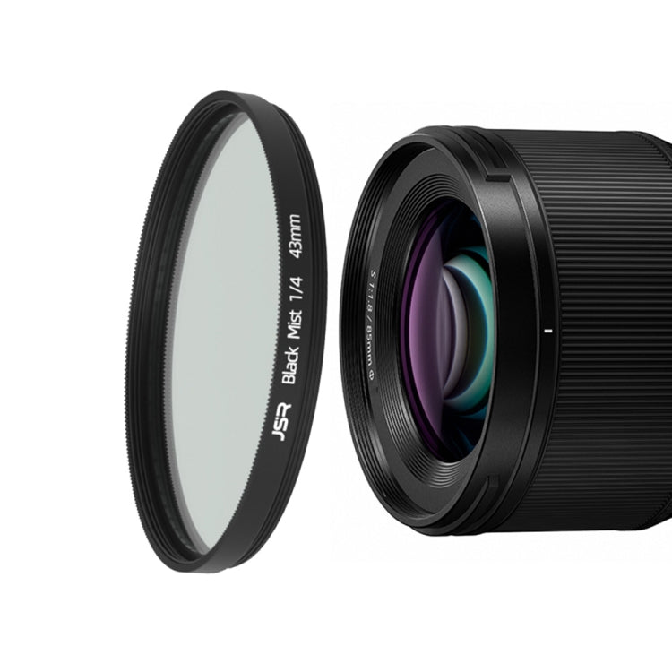 JSR Black Mist Filter Camera Lens Filter, 43mm Size with 1/4 Filter