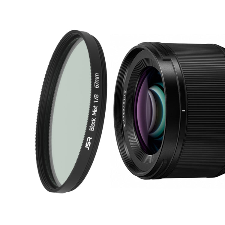 JSR Black Mist Filter Camera Lens Filter, 67mm Size (1/8 Strength)