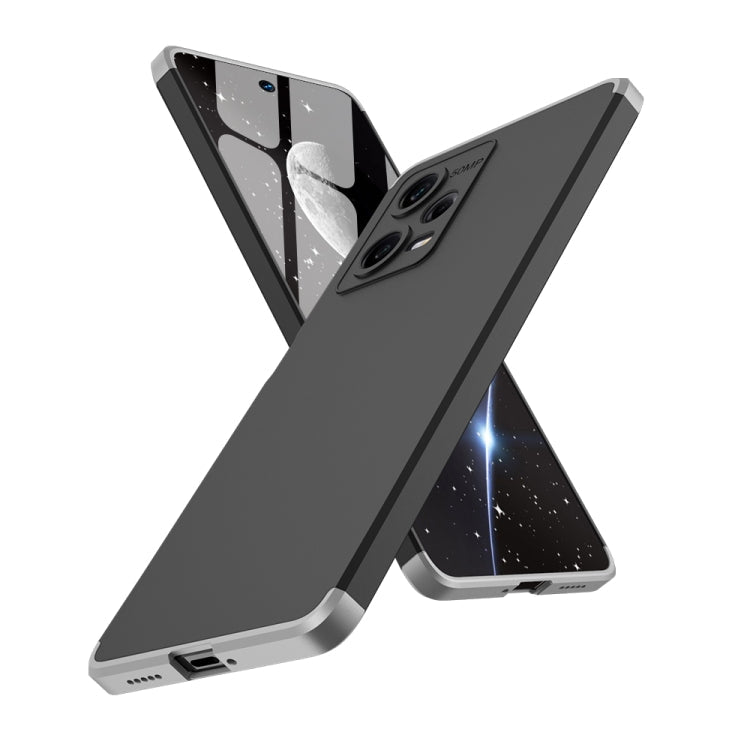GKK Black Silver Full Coverage PC Phone Case for Xiaomi Redmi Note 12 Pro 5G