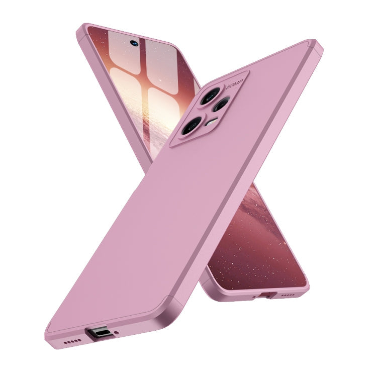 GKK Three Stage Splicing Full Coverage Phone Case for Xiaomi Redmi Note 12 Pro 5G Global (Rose Gold)
