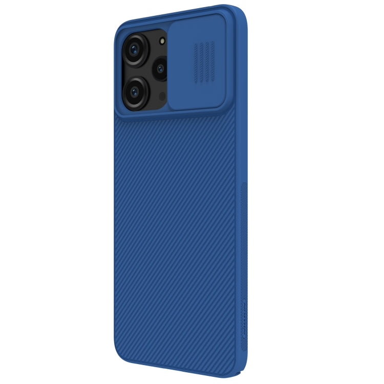 NILLKIN Black Mirror Series Camshield PC Phone Case for Xiaomi Redmi 12/Note 12R - Blue