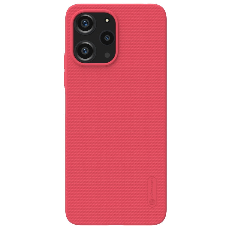 NILLKIN Frosted Shield Pro PC + TPU Phone Case for Xiaomi Redmi 12 4G / Note 12R 5G (Red)